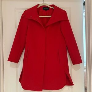Ann Taylor Bold Red Trench Coat